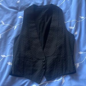 Vintage black tuxedo vest